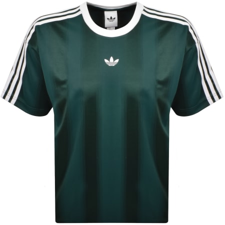 adidas Originals Jacquard T Shirt Green | Mainline Menswear us